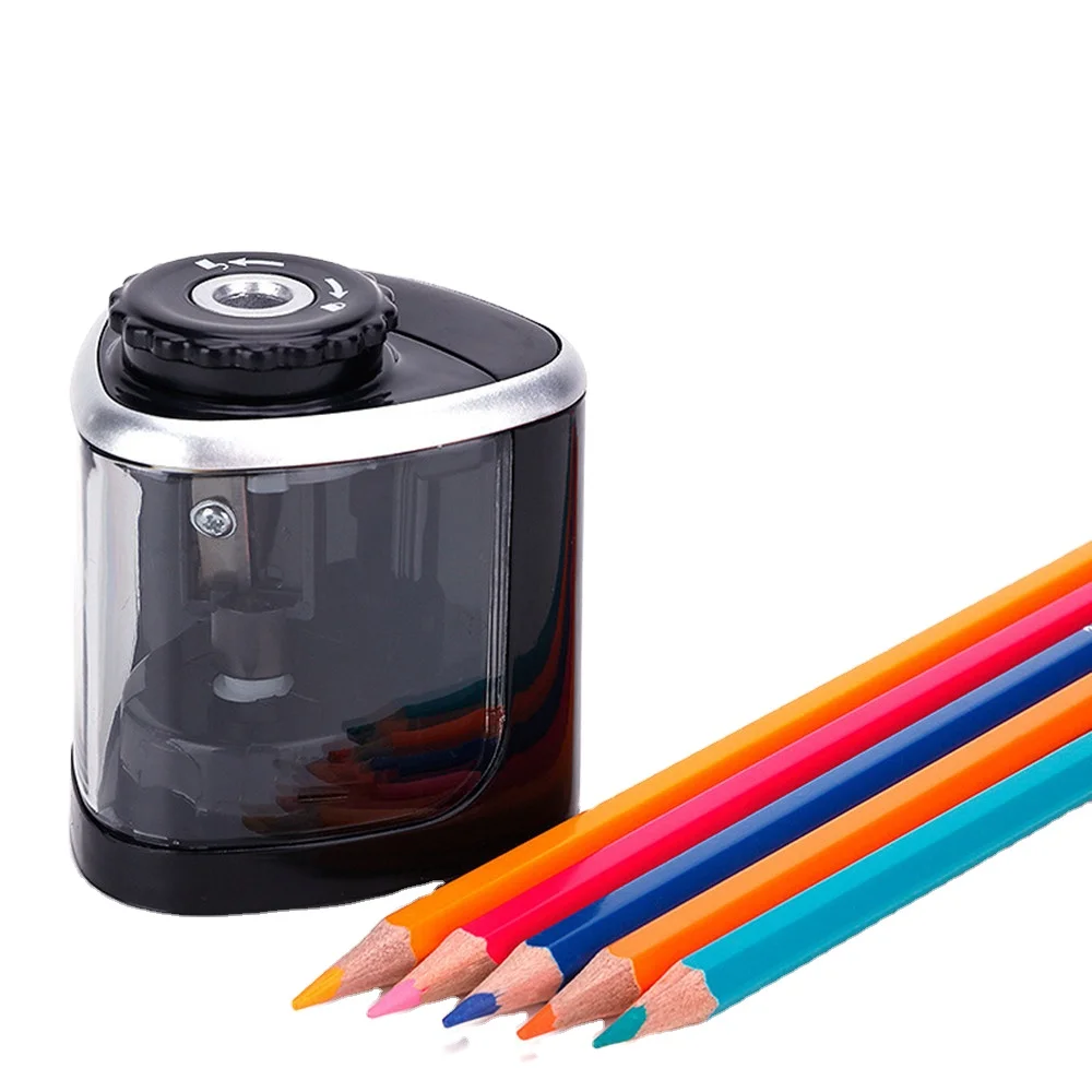 Electric Switch Pencil Sharpener For 6-8mm Pencil School Office Home Stationery Electric Auto Pencil Sharpener Battery Operated
