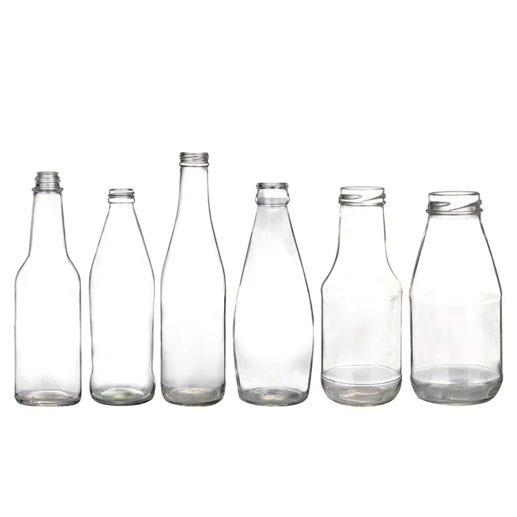 250ml 300ml 500ml Custom black frosted juice soda water empty bottle Transparent Juice Glass Bottle Packaging
