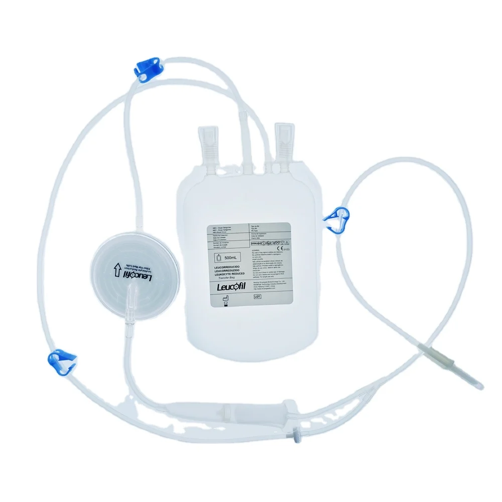 Multiple Certificates Qualified Leukocyte Filter With Blood Bag Medical Products