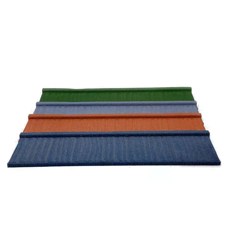 Colorful Stone Coated Metal Roof Tile Wooden Pattern Stone Coated Stone Coated Roofing Tile Metal