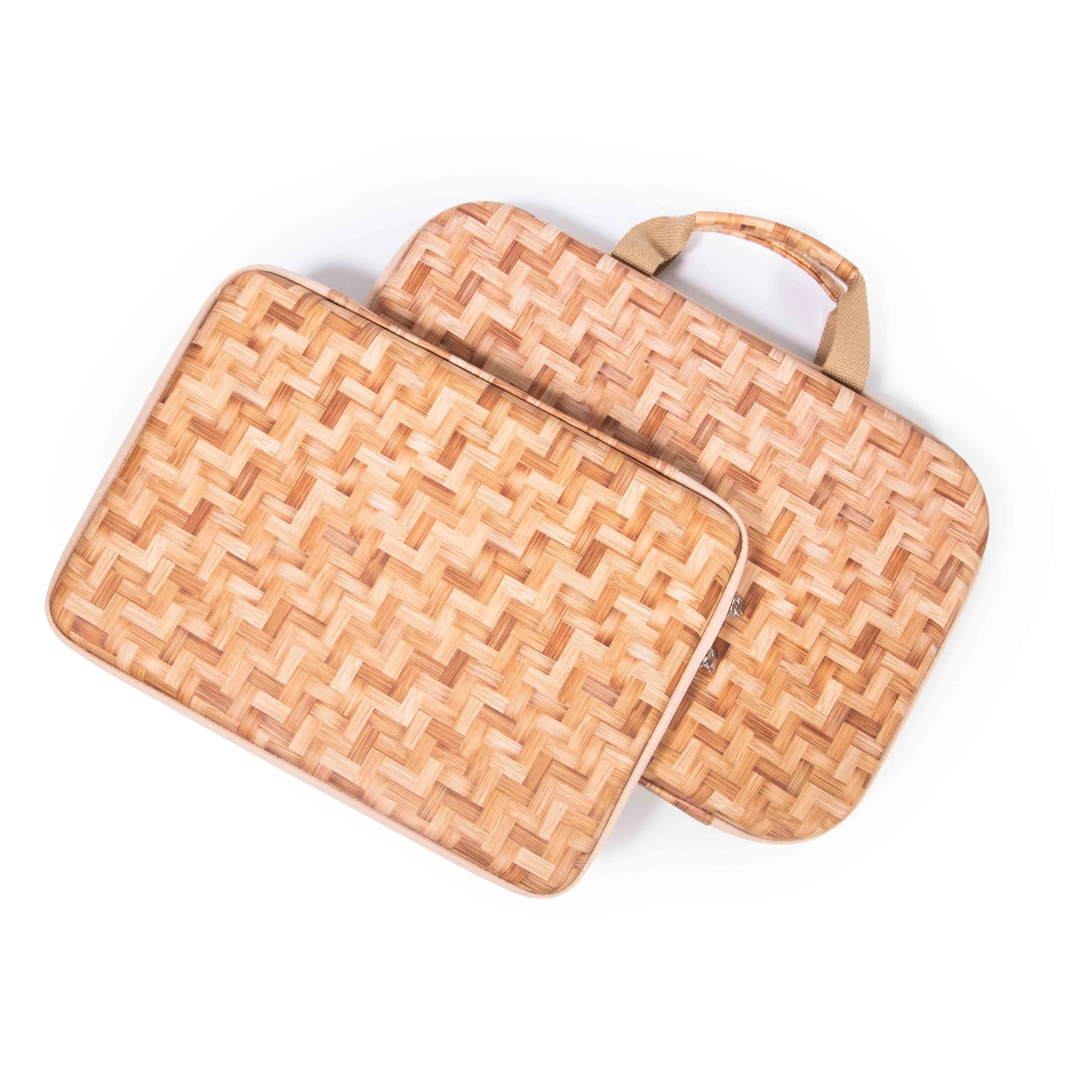 Водонепроницаемый ударопрочный полиуретановый бамбуковый чехол с логотипом на заказ для планшетного ПК Ноутбука Переносной ноутбук сумка из ЭВА защитный