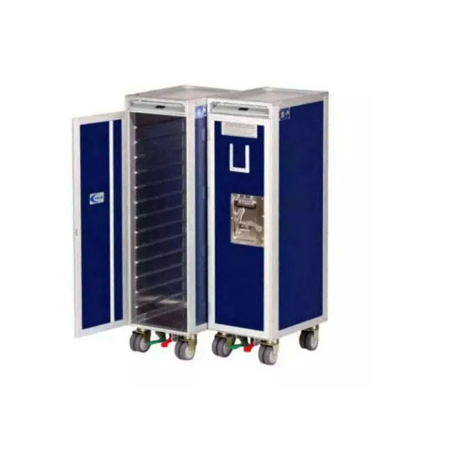 Airport Aircraft Airline Service Aluminum Half Size Food Meal Trolley Cart