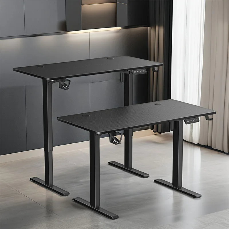 Novelty  electric stand up desk gamer computer table gaming work height adjustable extendable desk for home office