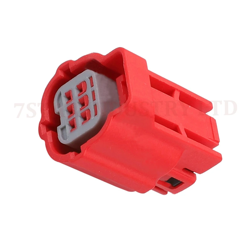 auto wire harness connector plug/waterproof auto connector 6-Pin red male and female connector with terminal