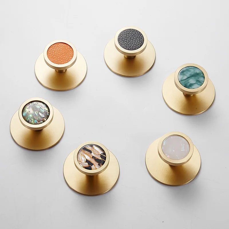 Wholesale Nordic punch-free shell brass clothes hook bathroom wall hook  robe hooks