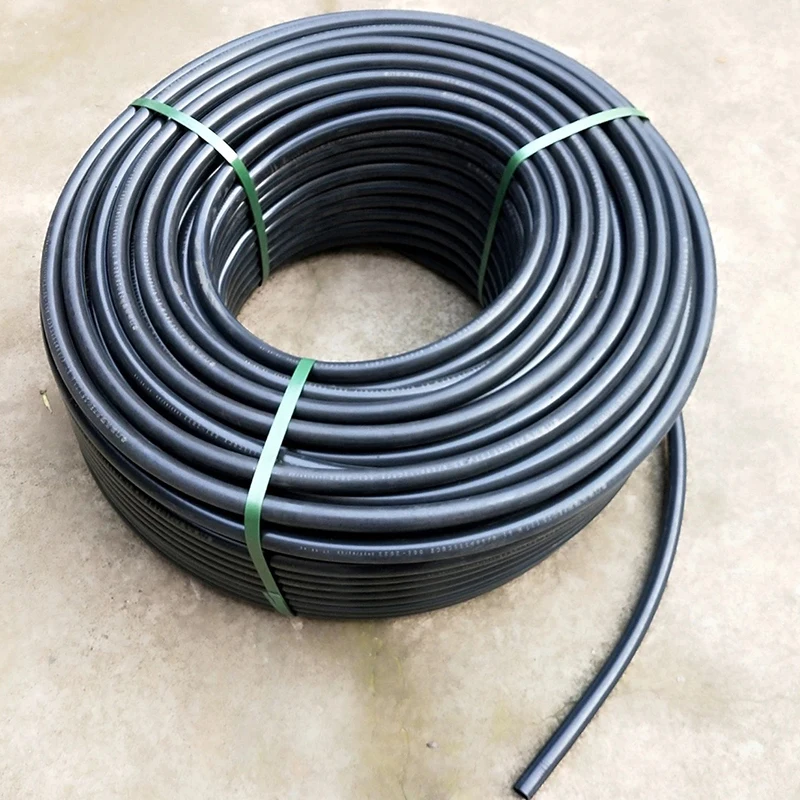 Hdpe Pipe Pe100  Black Plastic Tube Roll Garden Irrigation For Water Supply