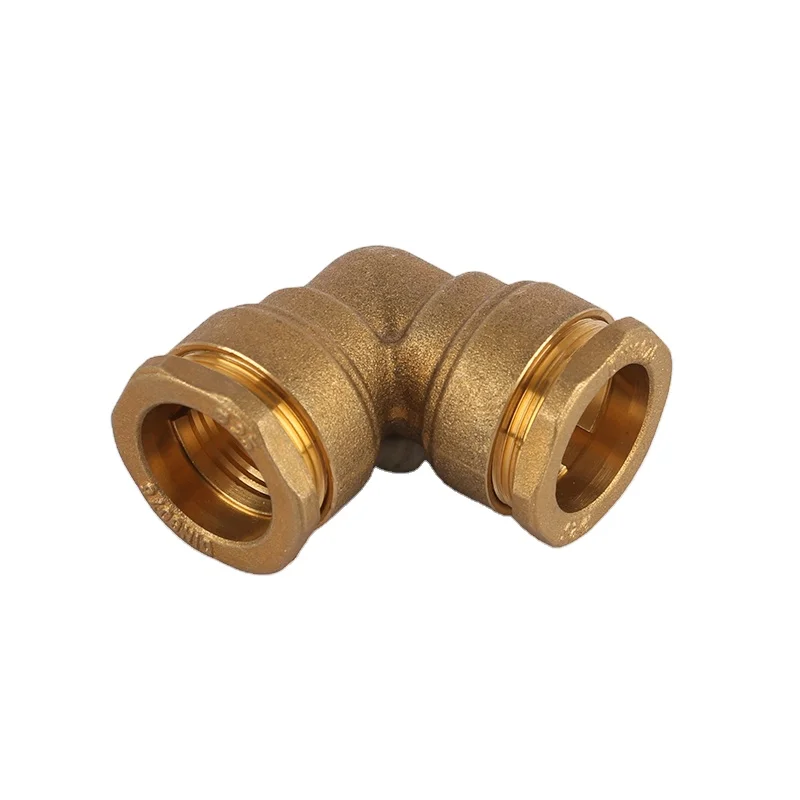 Hot Sale Brass Connector And Pipes Fitting Tube Tee Fittings Brass Malleable Metal PE Pipe Joint