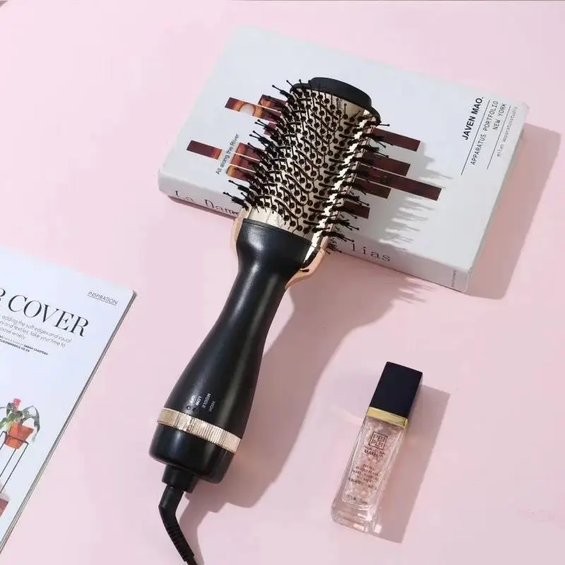 Multi-function hot air comb high power negative ion blowing comb explosive style 3 in 1 curly hair comb