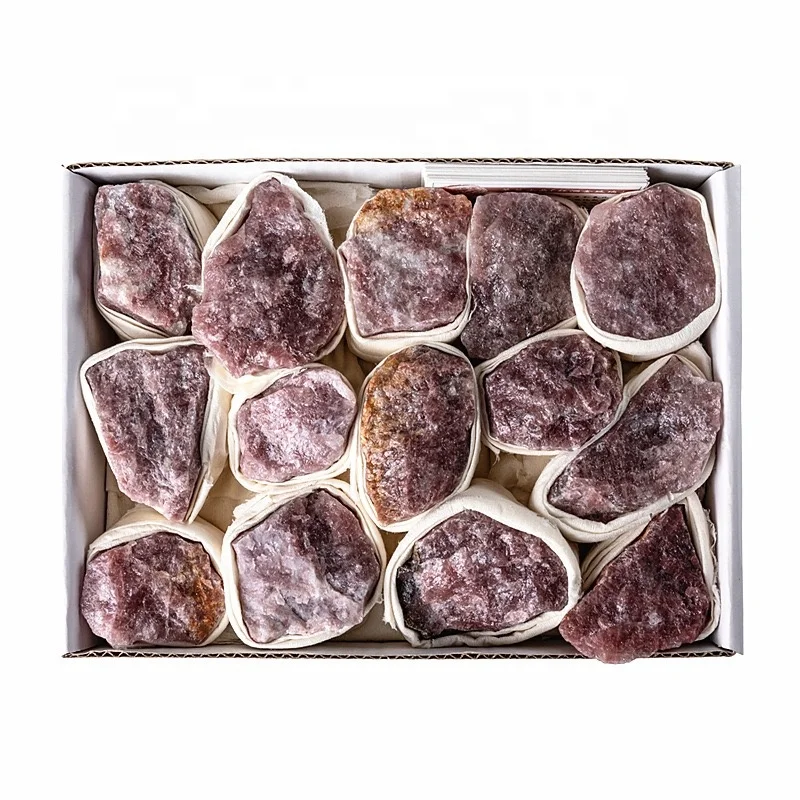 Large  strawberry quartz  crystal mineral material stone box set crystal  healing stones