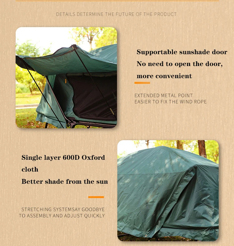 2022 new two person quick automatic opening outdoor off ground camping tent