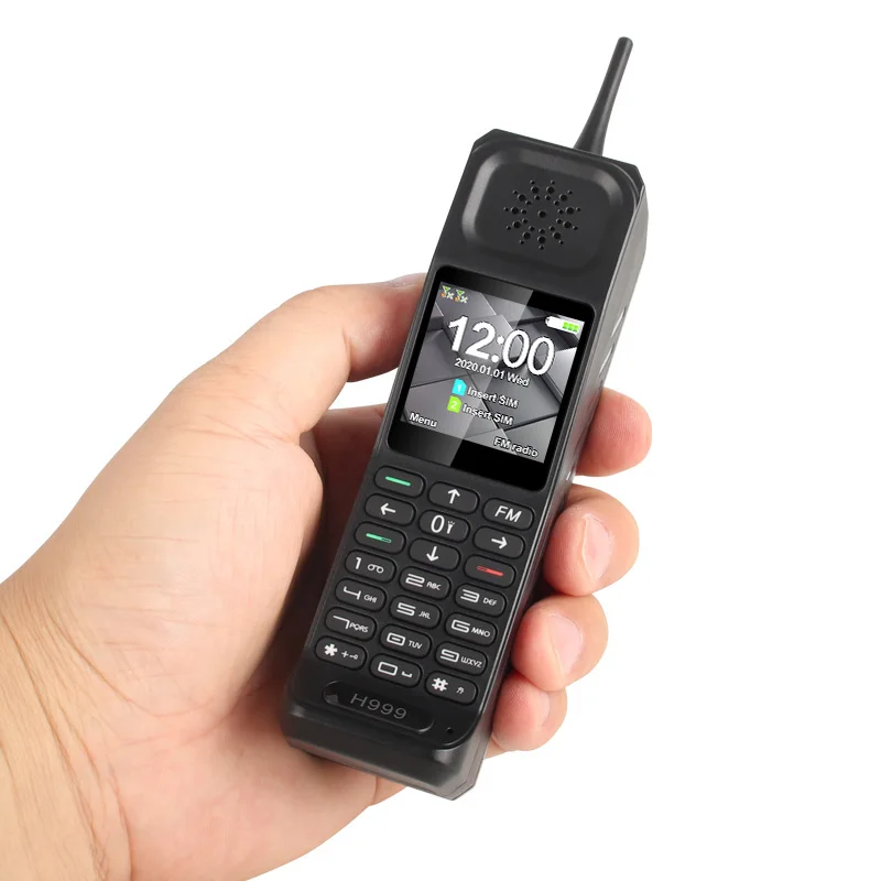 2023 New H999 1.54 Inch Screen Small Size Retro Brick Mobile Phone with Power Bank Function