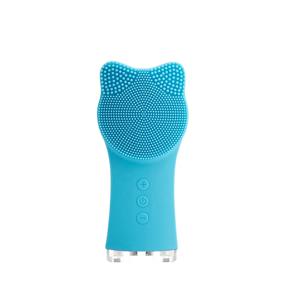 Силиконовые Очищающая щетка для лица Sonic Face Scrubbers IPX7 водонепроницаемый Электрический очищающий массажер