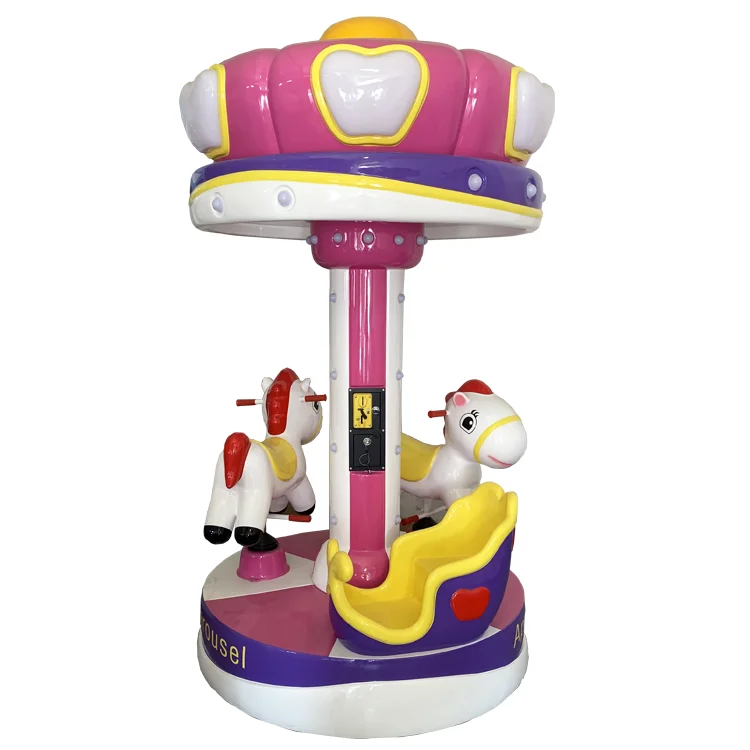 Wholesale Coin Operated Carousel Machine Kids Amusement Park Machine  Paradise Mini Carousel