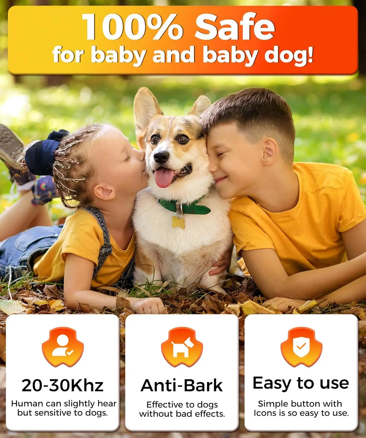 LED Dog Repeller Training Ultrasonic with Remote for Bike Anti Barking Device Ultrasonic Dog Barking