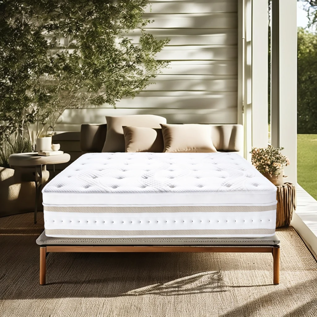 Review Full Mattress Memory Foam Hybrid Mattress Individual Pocket Spring Mattress for Silent Sleep