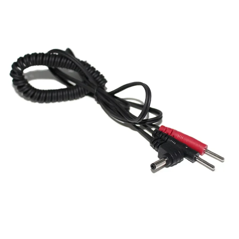 Black and Red Low Price 3.5mm x 1.35mm 90 degree black  to 2 pin dc cable