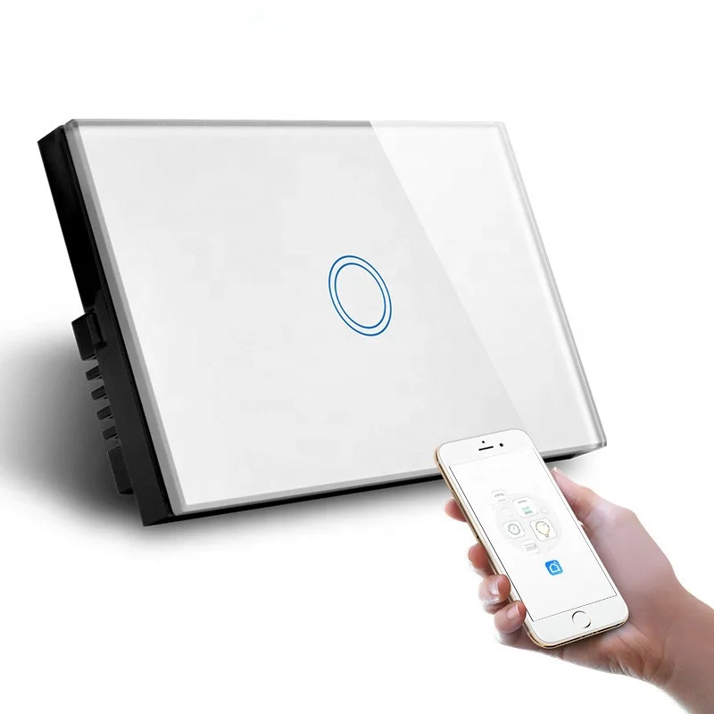  Стандарт США/AU SAA одобрении стеклянная панель Tuya Smart Life 4 банды 1 способ/2 Way/3 Way умный переключатель Wifi контролируемых выключатели