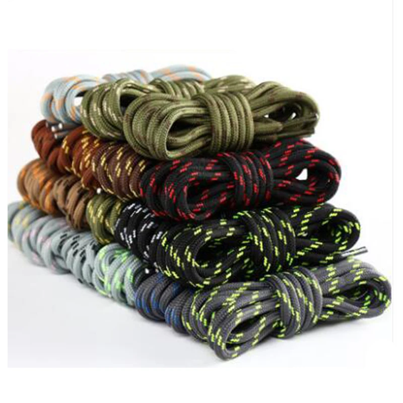 Colorful Custom Bulk Fashion Round Rope Shoelaces For Basketball Shoe Sweater Sweatpants
