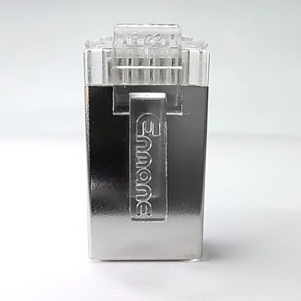 Gold Plated Metal Shield RJ45 8P8C Cat6A Cat7 FTP Plug Connector Modular Plug Network RJ Connector