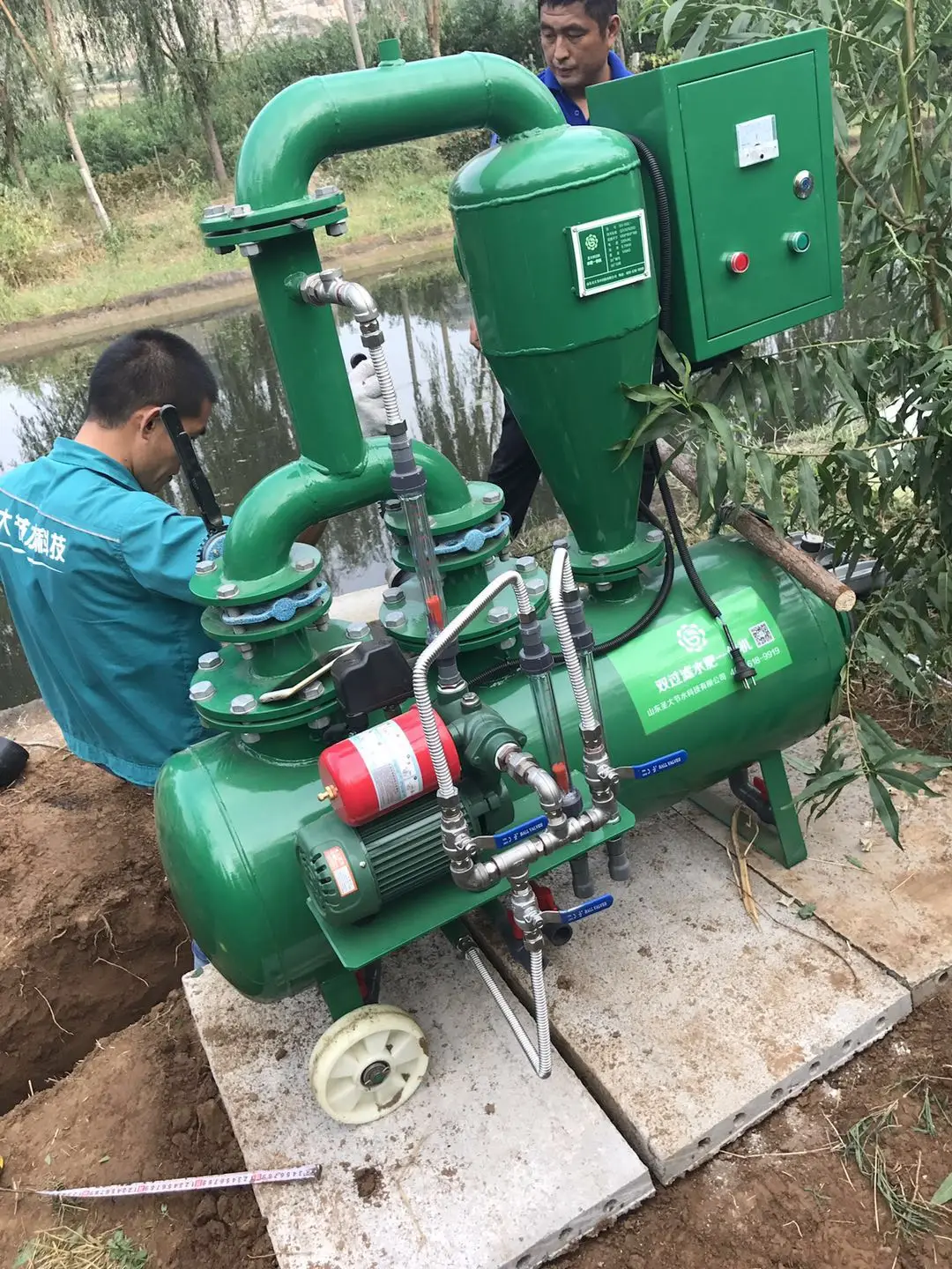 Double-effect filter water and fertilizer all-in-one machine farm use agriculture irrigation machine