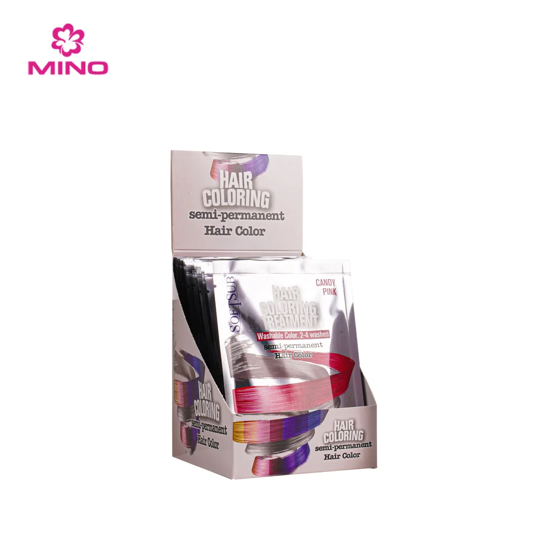 2024 Newest SOFTSUB Cream Hair Dye OEM Hair Coloring Shampoo Treatment Conditioner Semi-Permanent Liquid Hair Dye