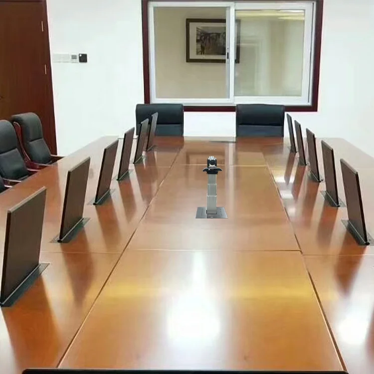 JGST Customized Table Hidden Motorized ceiling Projector Lift price projector elevator for Conference Room