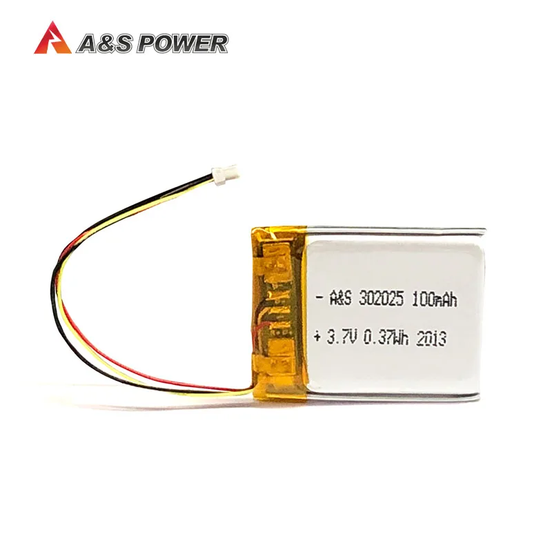 UL1642 certificate 302025 lithium polymer battery 3.7v 100mah rechargeable battery