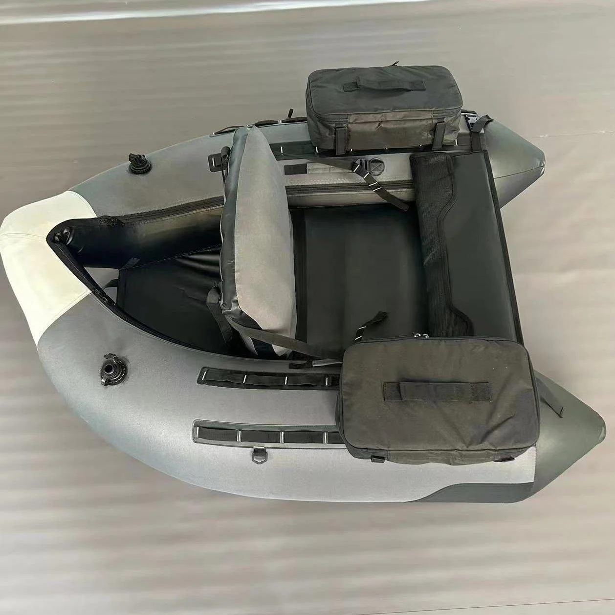 china oem PVC cheap inner air chamber peche catamaran pontoon inflatable river belly boat fishing float tube for fisherman