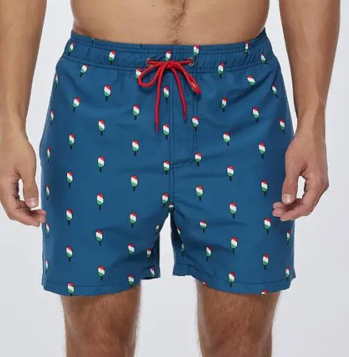 New OEM Manufacturer Swimwear Men Printed Shorts Swim Trunk Briefs