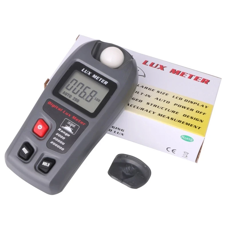 Digital LCD Display Lux meter 0~200,000lux Light Meter for Photography Luminometer photometer tester