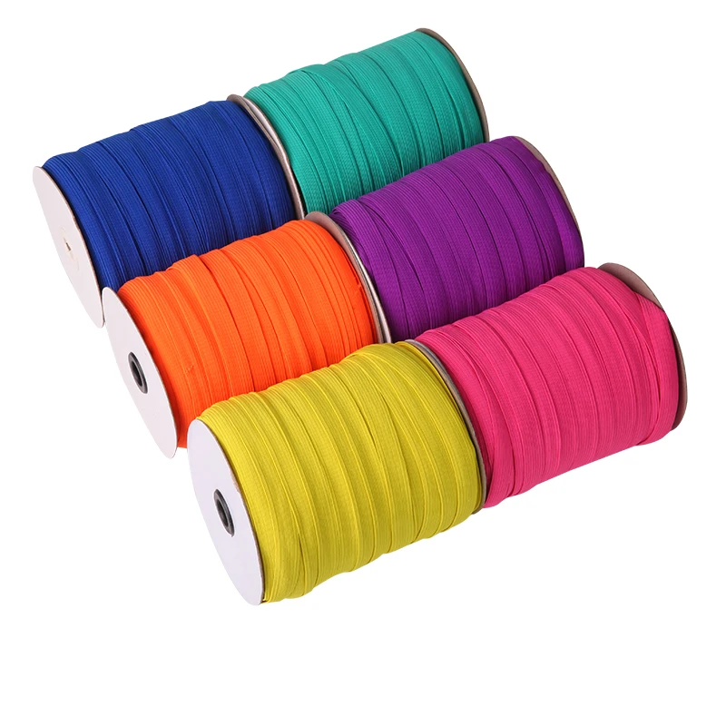 Eco-friendly Wholesale  Color Width Customizable nylon braided bungee rubber elastic cord woven elastic rope for packaging