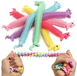 Soft Rubber Noodle Stretch String Unicorn toy Anti Stress hand fidget toys pack Squish Sensory Autism Adult For Children Toys