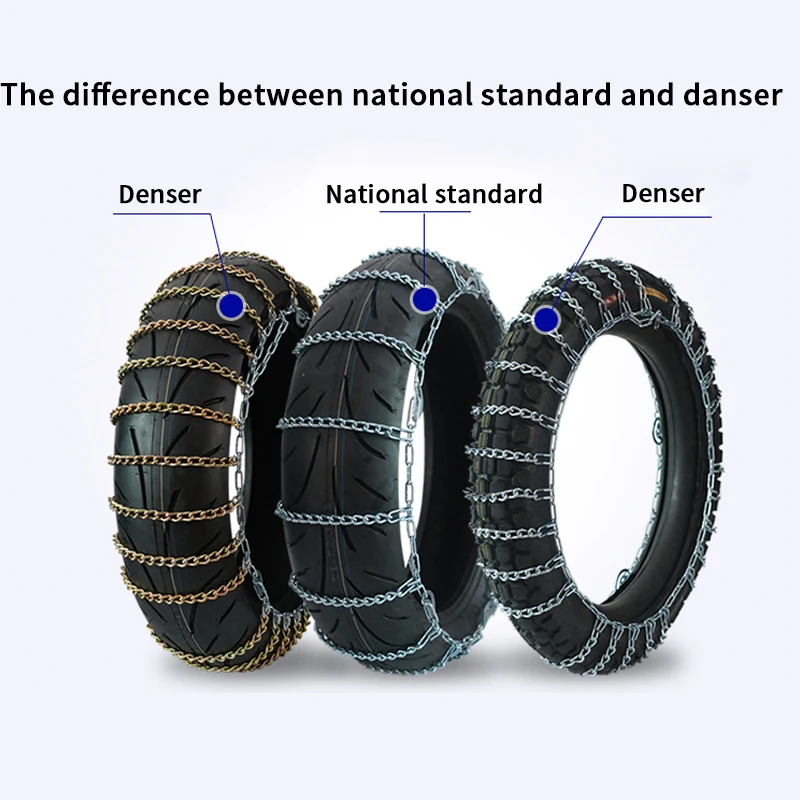 BOHU tire snow chain wheel chain for snow custom tire chains for Honda BMW motorcycle