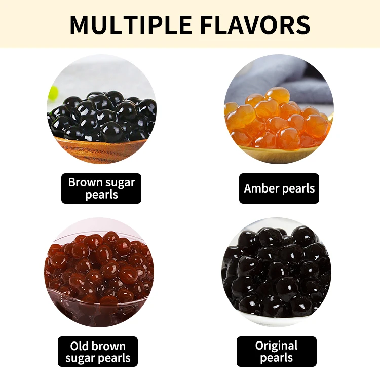 900g Brown Sugar Black Tapioca Pearls Balls For Milk Tea