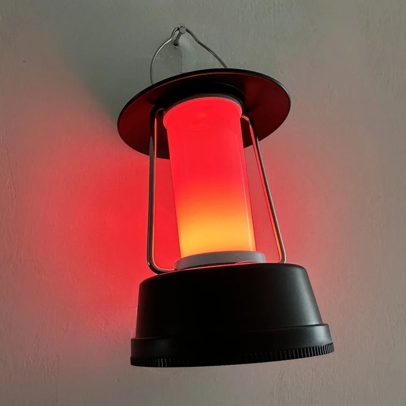 2024 New Factory Cheap Super Bright Hanging Portable Mini Colorful  Led Camping Lantern Powered By AAA Battery