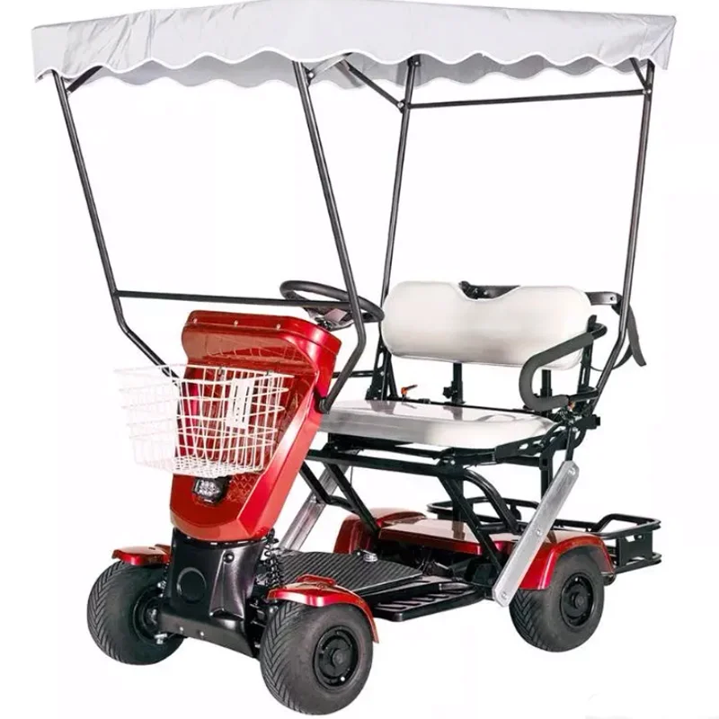 New 4x4 four drive 2000W smart patent exclusive folding golf scooter easy folding and convenient for old people
