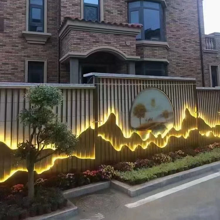 Factory Direct Outdoor Metallic Wall Beautification Decoration Can be Customized According to the Drawing