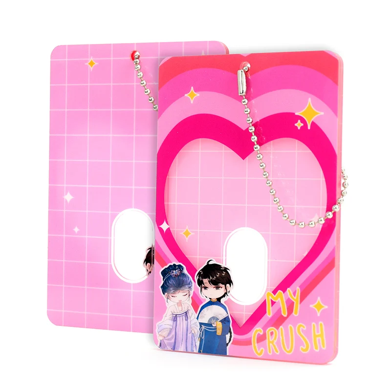 Vograce DIY Custom Double Sided Printed Make Charms Anime Acrylic Key Chain Accessories Card Holder Acrylic Keychains