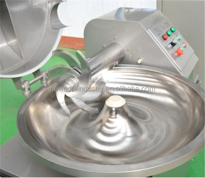 Meat processing machine for sausage meatball burger patties processing bowl cutter machine