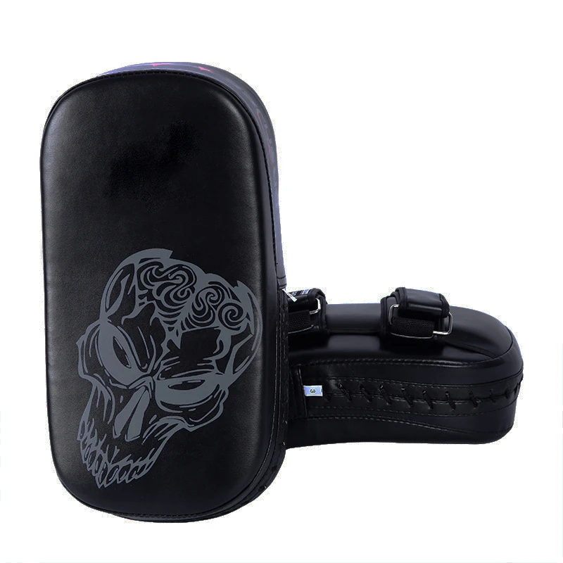 Genuine Leather curved Muay Thai boxing kicking pad competition kick pad target muay thai kickboxing martial arts kicking pads