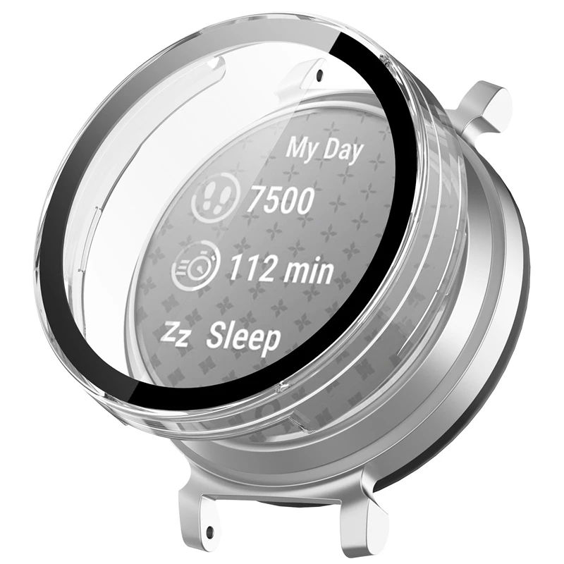 Жесткий ПК Закаленное стекло протектор экрана часы защитный чехол для Garmin Lily 2