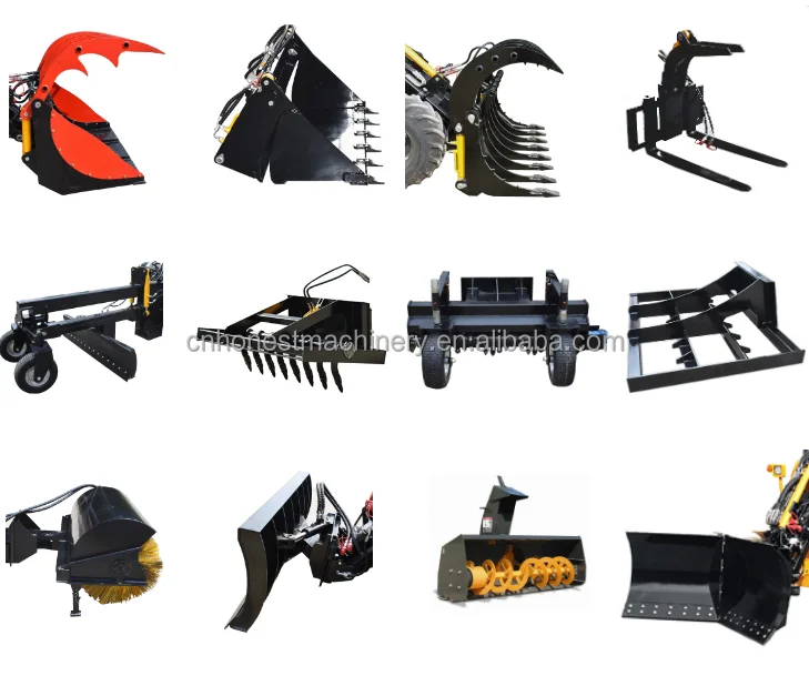 Factory Supply Construction Machinery Attachments wheel loader skid loader excavator accessories with good price