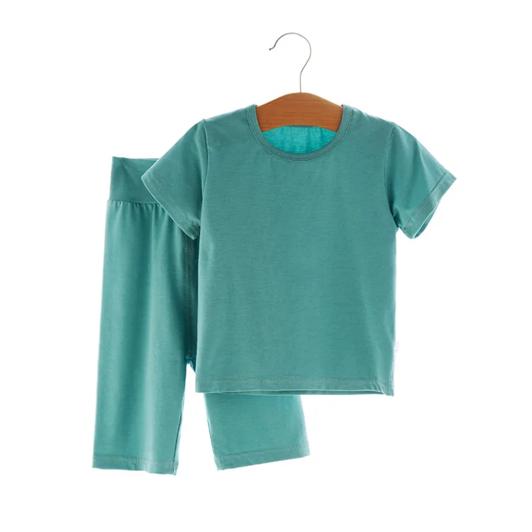 Wholesale Organic Cotton Toddler Pyjamas Sustainable Baby Pajamas Eco Friendly Luxury Two Pieces Baby Pajamas Set