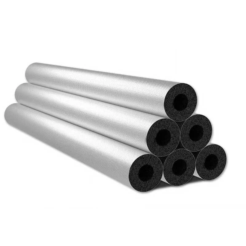 Fireproof material heat shield for air conditioning rubber foam pipe insulation and ventilation rubber foam pipe insulation