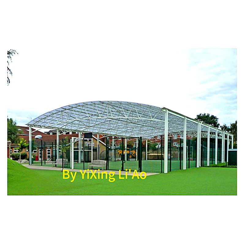 Chinese Golden supplier 3mm thickness galvanized poles panoramic padel court for tennis sport padel with roof or without