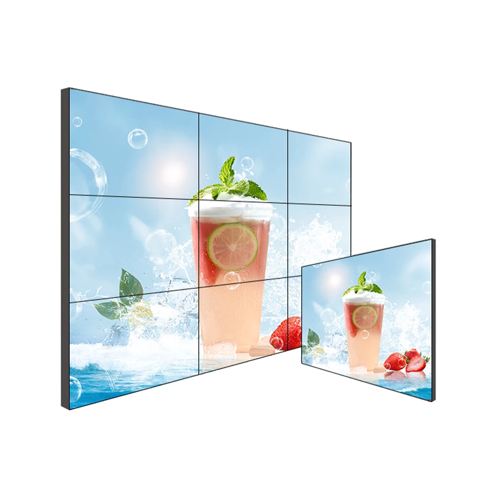 Advertising digital signage video wall splicing screen LCD 3X3 4X4 splicing screen LCD wall
