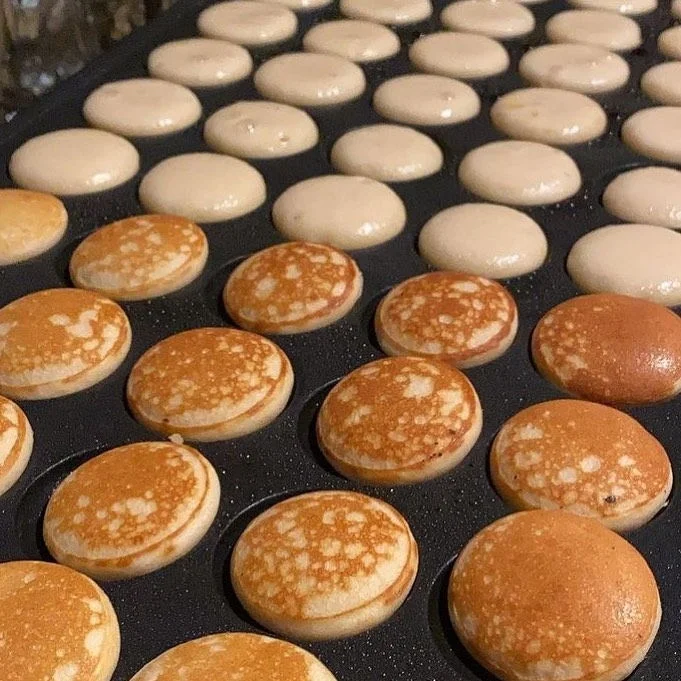 Crispy On The Outside Fluffy On The Inside Poffertjes Dutch Mini Pancakes Maker Machine