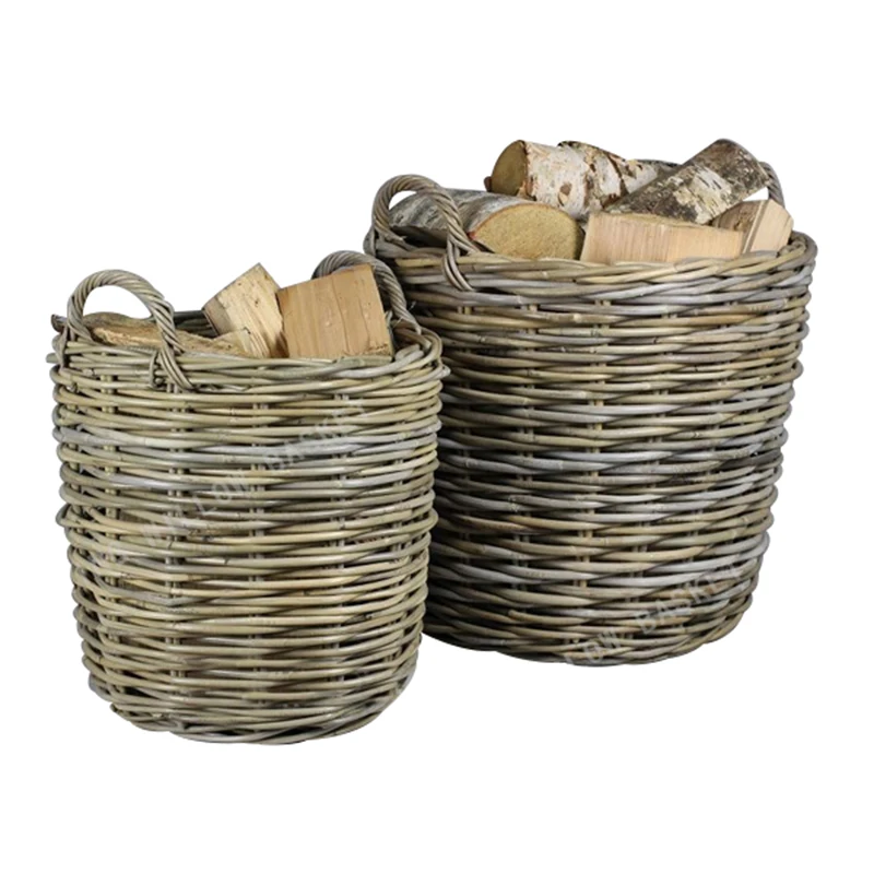 Sell Cheap and Increased Capacity Handmade Wicker Firewood Baskets