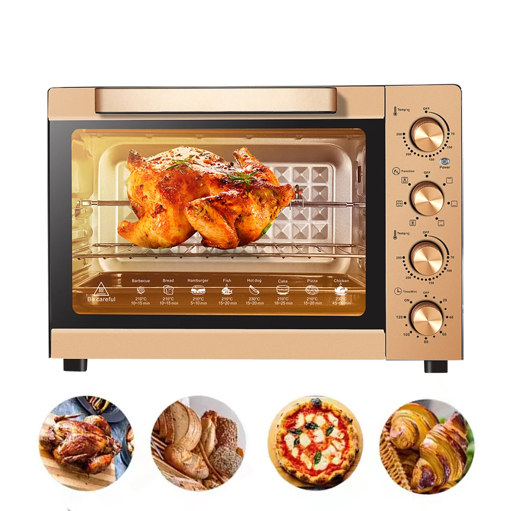 High Quality Electric Toaster Mechanical Oven 21L to 150L Big Capacity Single Door Switch Air Fryer Oven
