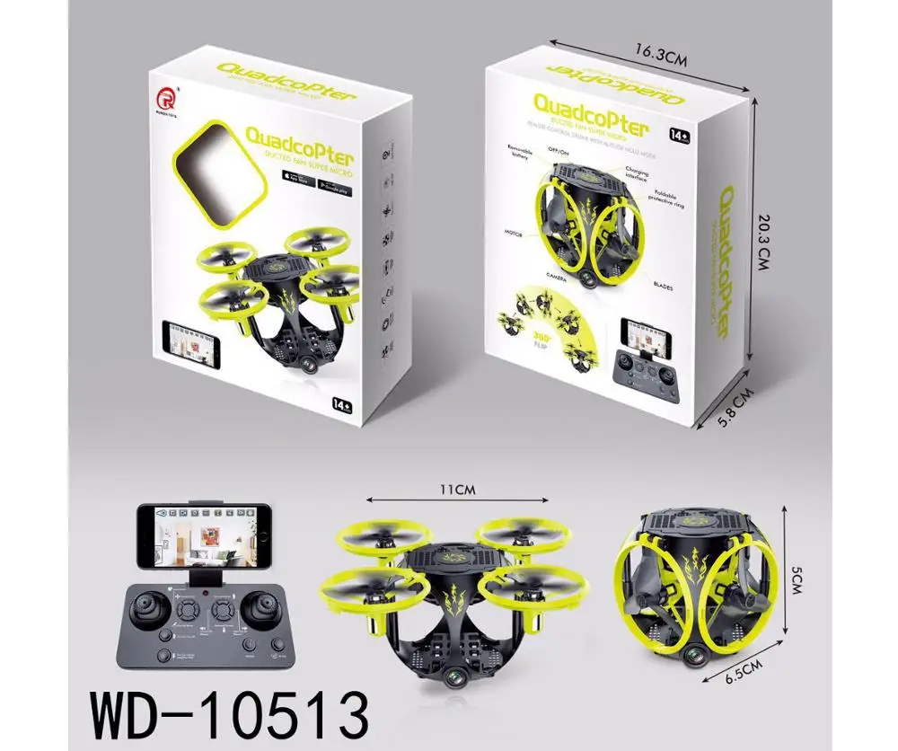 Mini Drone RC Drone Quadcopters Headless Mode WiFi Wireless Four Axles RC Helicopter Toys Gift For Kids